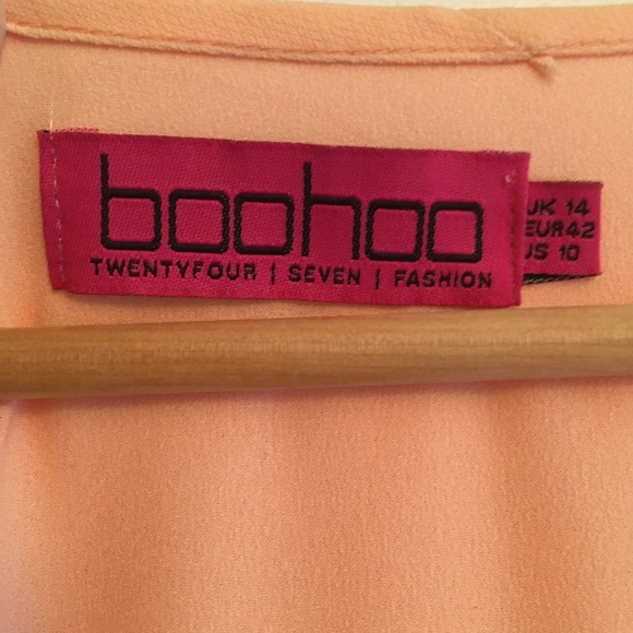 Gorgeous Peach sequinned party dress - Picture 2 of 12